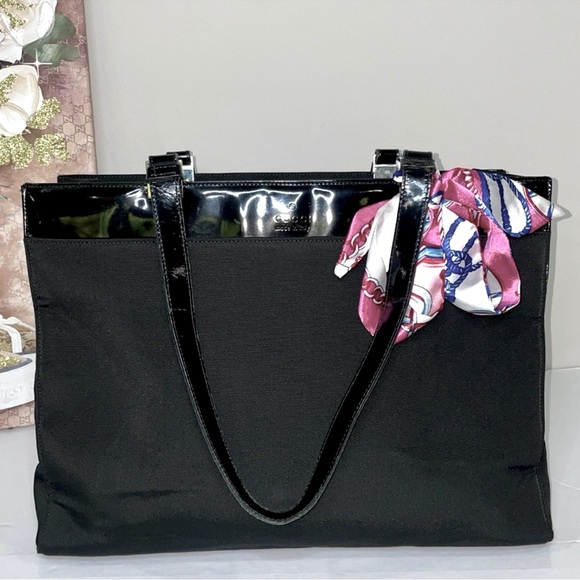 💎GUCCI Canvas Large Tall Tote - Picture 1 of 9